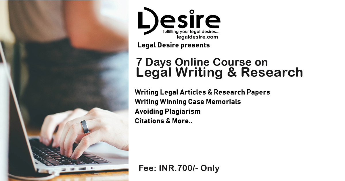 Legal Writing Course Digital School of Law